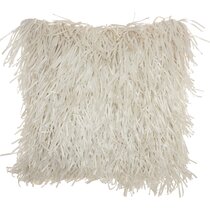 Oversized shaggy outlet pillow